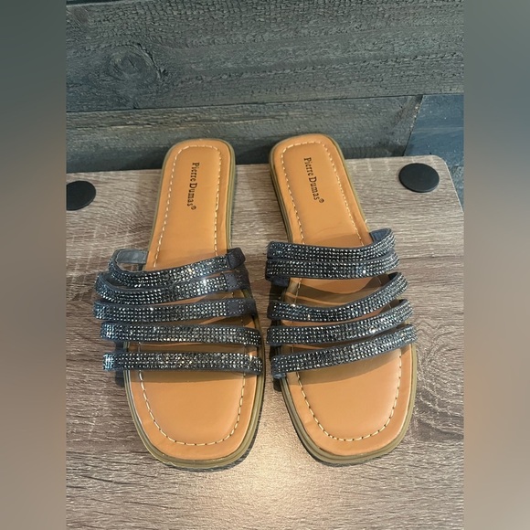 Pierre Dumas Women's Bedazzled Sandals Size 6.5 - Picture 3 of 10